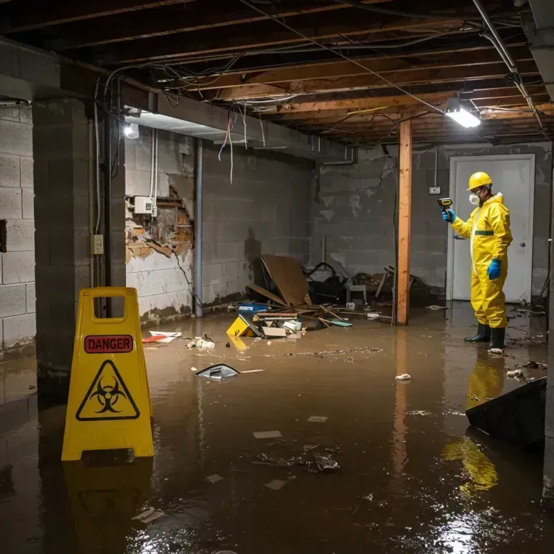 Flooded Basement Electrical Hazard in Contoocook, NH Property